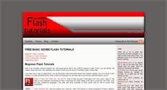 Desktop Screenshot of freeadobeflashtutorials.com